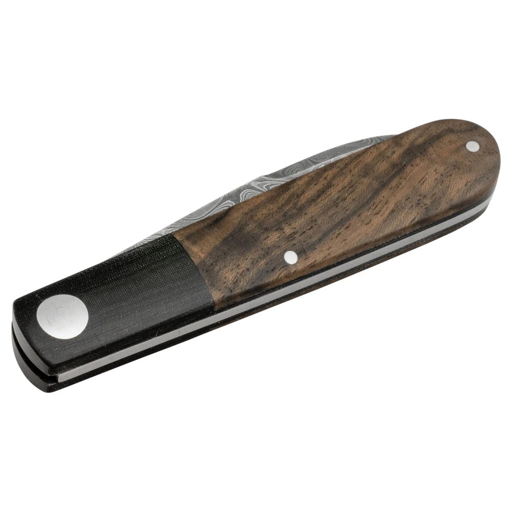 Couteau De Poche Barlow Prime Tirpitz-Damascus Manche Micarta/Noyer Boker 4 Couteau De Poche Barlow Prime Tirpitz-Damascus Manche Micarta/Noyer Boker - Image 4
