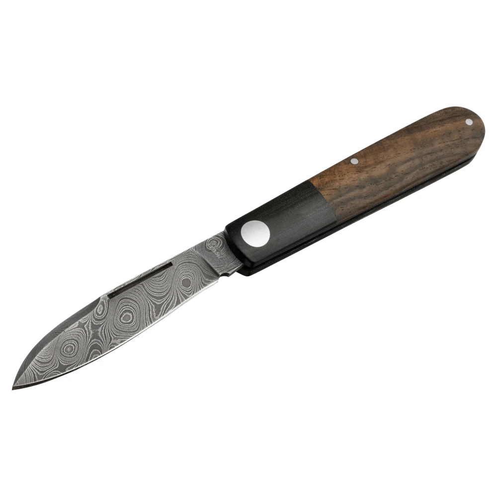 Couteau De Poche Barlow Prime Tirpitz-Damascus Manche Micarta/Noyer Boker 2 Couteau De Poche Barlow Prime Tirpitz-Damascus Manche Micarta/Noyer Boker - Image 2