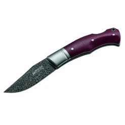 Couteau De Poche Boxer Damascus Manche Micarta Boker