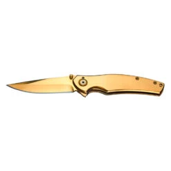 Couteau De Poche Gold Finger Manche Acier Boker Magnum
