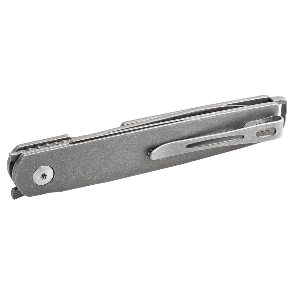 Couteau De Poche LFR Damascus Manche Titane Boker Plus 4 Couteau De Poche LFR Damascus Manche Titane Boker Plus - Image 4