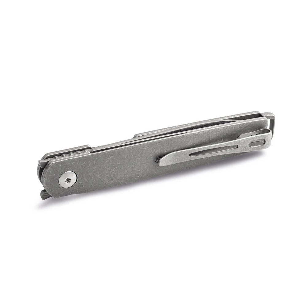 Couteau De Poche LFR Damascus Manche Titane Boker Plus 3 Couteau De Poche LFR Damascus Manche Titane Boker Plus - Image 3