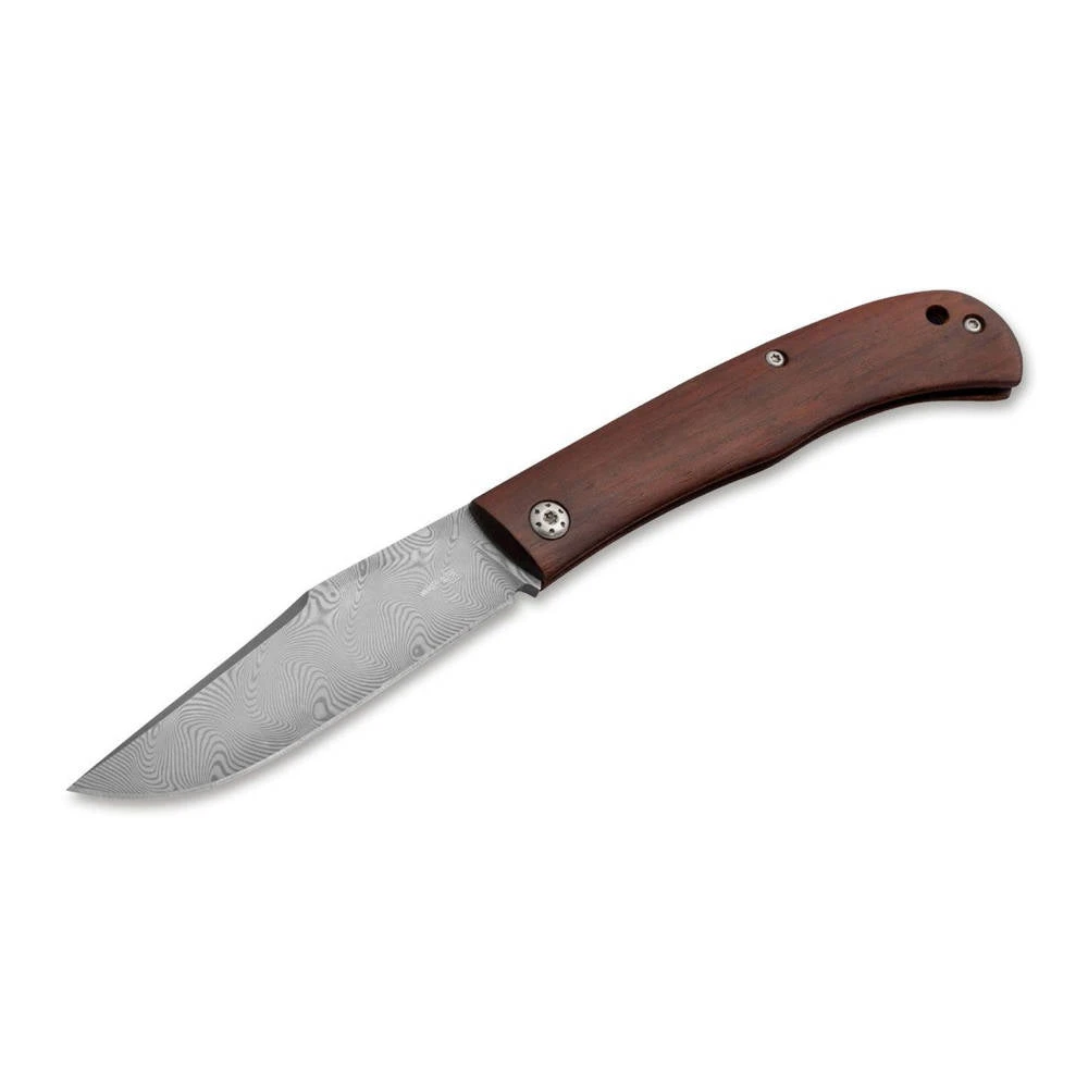 Couteau De Poche Slack Damascus Manche Cocobolo Boker Plus 1 Couteau De Poche Slack Damascus Manche Cocobolo Boker Plus