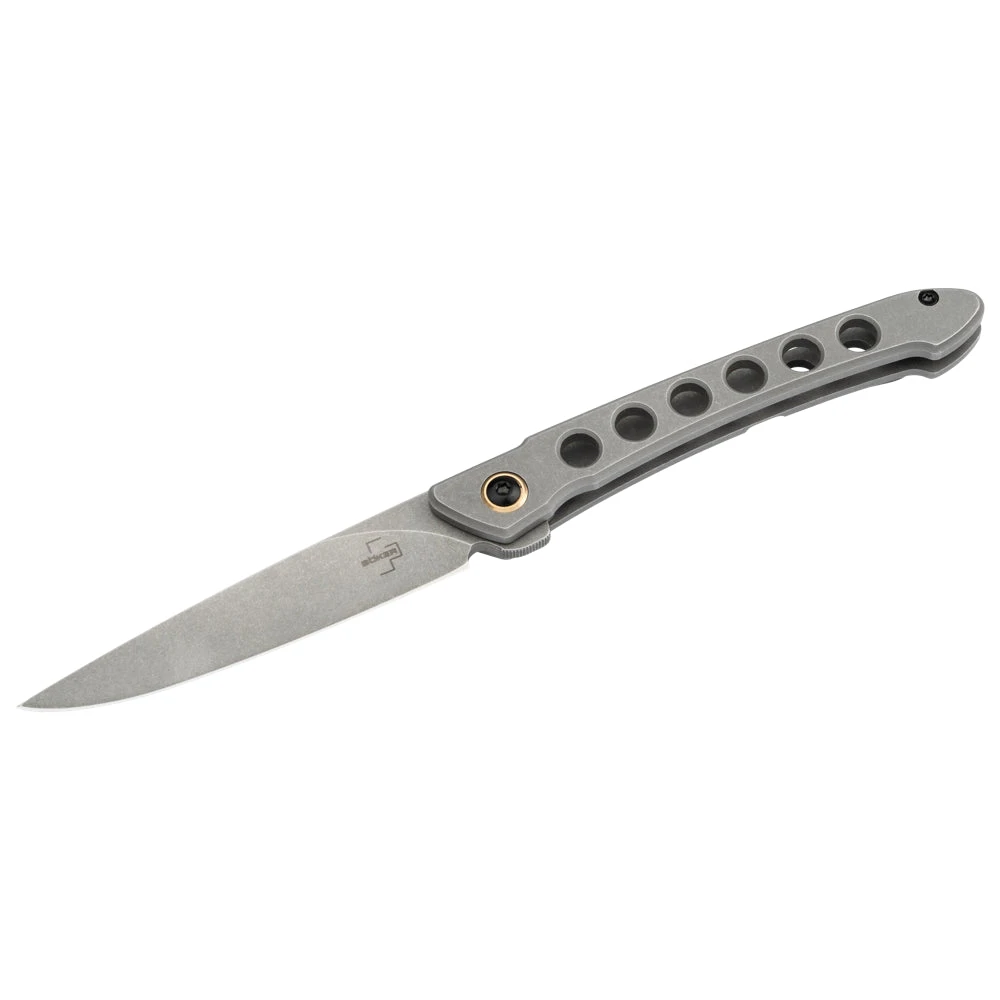 Couteau De Poche Urban Spillo Manche Acier Boker Plus 1 Couteau De Poche Urban Spillo Manche Acier Boker Plus
