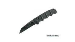 Coffret AK 47 : Couteau Automatique + étui KALASHNIKOV AK47 - NOIR - Manche Combat - Lame TANTO