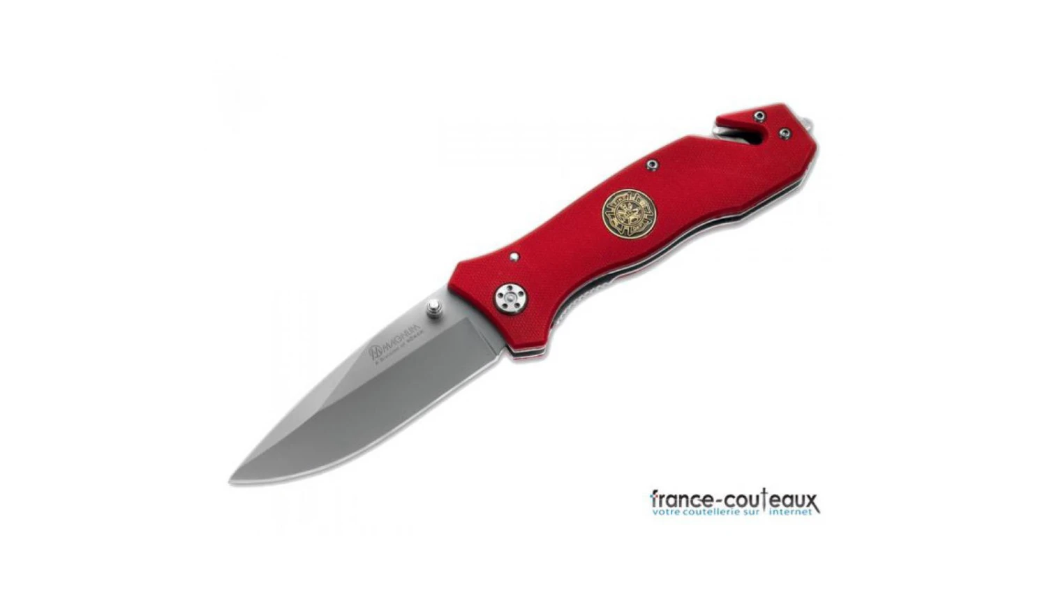 Couteau Fire Dept - Pompier - Rouge - 01MB366 - BOKER 2 Couteau Fire Dept - Pompier - Rouge - 01MB366 - BOKER - Image 2